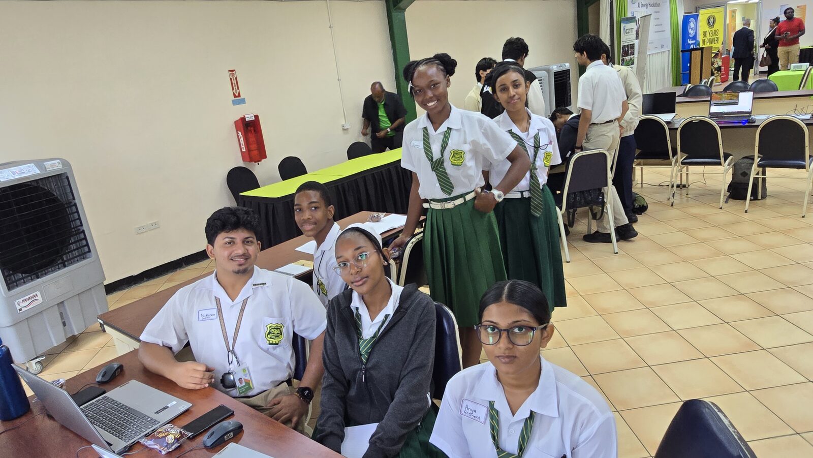 Students building with real energy data